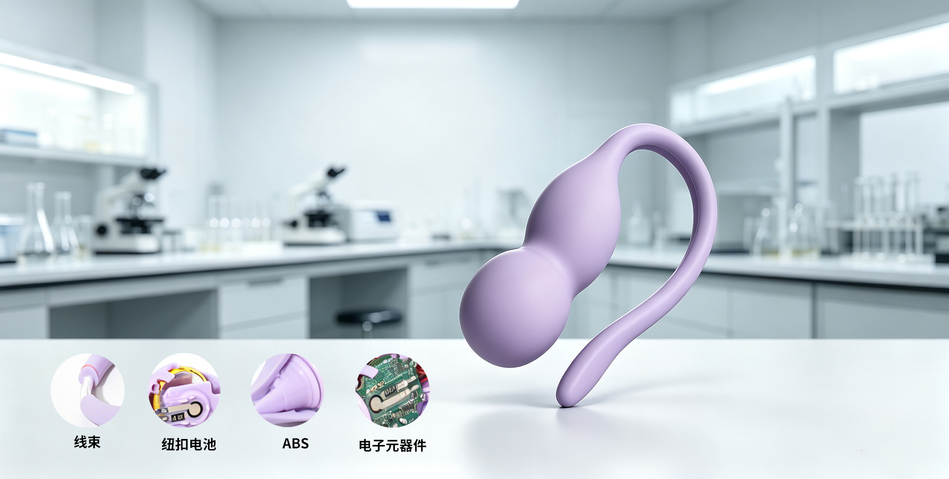 采用<span>ABS+LSR二次包胶工艺</span>，实现多材质一体成型