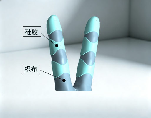 织布与硅胶紧密结合