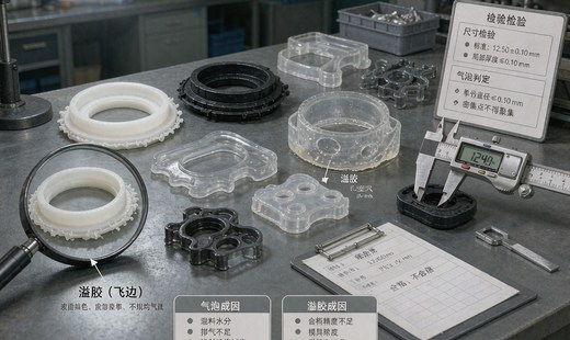 LSR包胶缺陷解析：气泡缩水飞边成因与对策