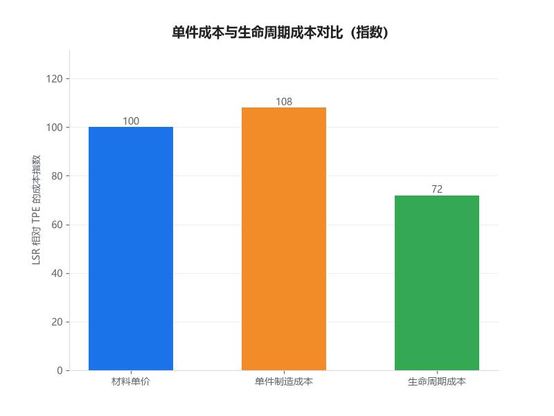 液态硅胶与TPE单件成本与生命周期成本对比